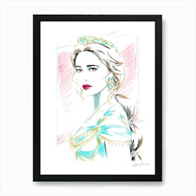 Princess Jasmine - Retro 80s Style Art Print