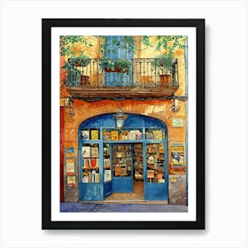 Barcelona Book Nook Bookshop 1 Poster