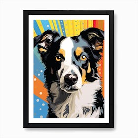 Pop Art Border Collie Art Print