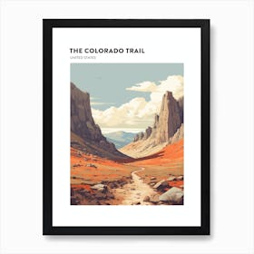 The Colorado Trail Usa 1 Hiking Trail Landscape Poster Art Print