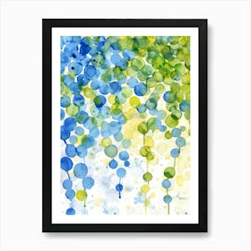 Watercolor Drips Art Print