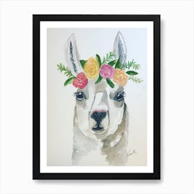 Llama Momma Art Print