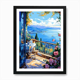 View From The Balcony Art Print