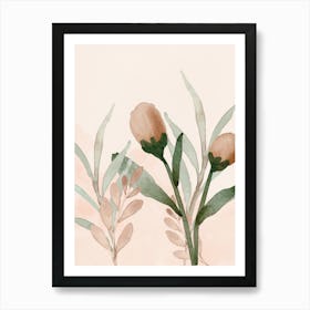 Watercolor Flowers 41 Art Print