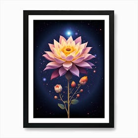 The Cosmic Bloom Art Print