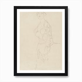 Standing Woman, Gustav Klimt Art Print
