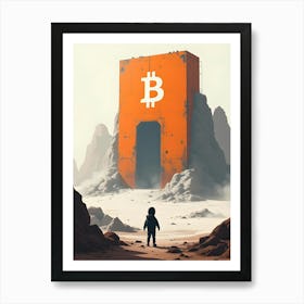 Bitcoin In Space 14 Art Print