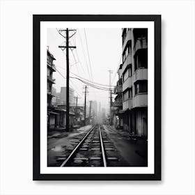 Manila, Philippines, Black And White Old Photo 4 Art Print