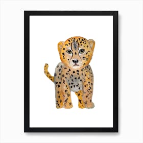 Cheetah Cub Art Print