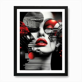 Rhythms of Dada: A Photographic Collage of DJ Culture and Abstract Dynamics Art Print