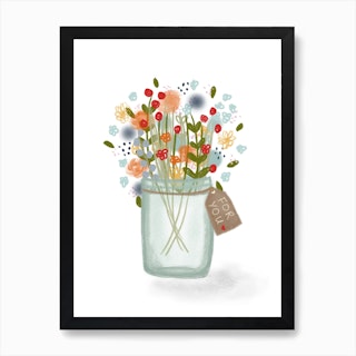 Flower Jar Art Print
