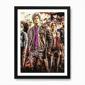 People Of Resident Evil Videogame Art Print