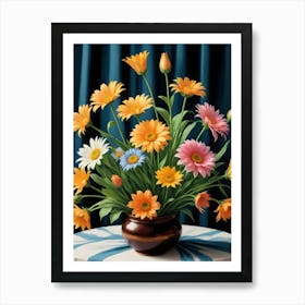 Gerber Daisies Art Print