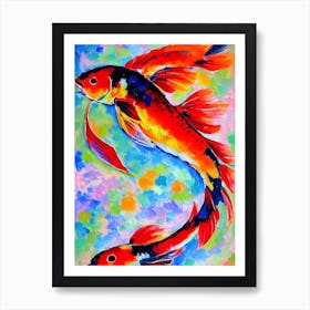 Koi Fish II Matisse Inspired Art Print