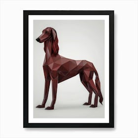 Polygonal Dog Art Print