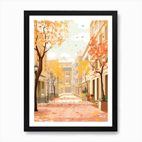 Abu Dahbi In Autumn Fall Travel Art 1 Art Print