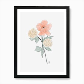 Let It Be - Two Flowers Art Print