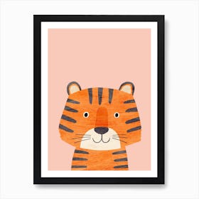 Tiger Pink Art Print