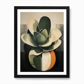 Modern Abstract Cactus Painting Acanthocalycium Cactus 5 Art Print