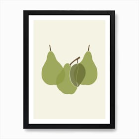 Pears Dining Room Art Print