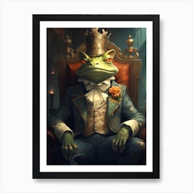 Frog King Art Print