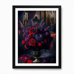 Dark Roses Art Print