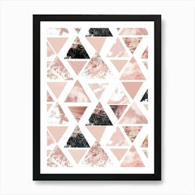 Pink Triangles Art Print