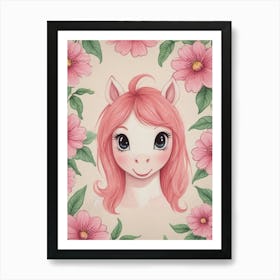 Pink Pony Art Print