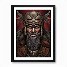 King Of The Vikings 1 Art Print