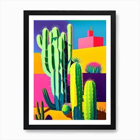 Trichocereus Cactus Modern Abstract Pop Art Print