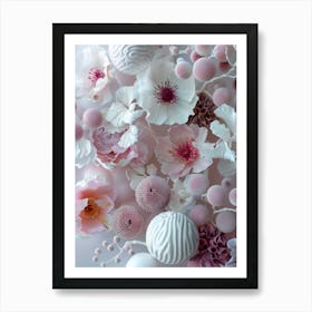 Pink Flowers Art Print