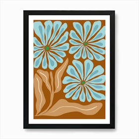 Amber Blooms Art Print