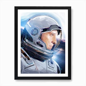 Interstellar Astronaut Art Print