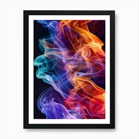 Abstract Smoke Background 2 Art Print