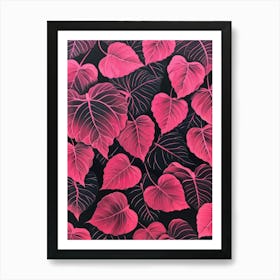 Hibiscus Leaves Art Print