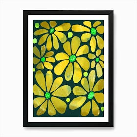 Yellow Flowers 1 Art Print