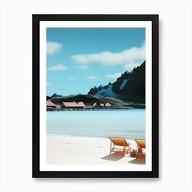 Beach Scene Art Print