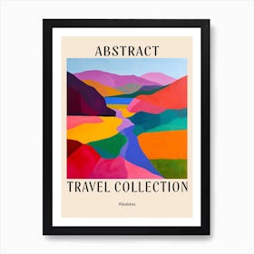 Abstract Travel Collection Poster Honduras 2 Art Print
