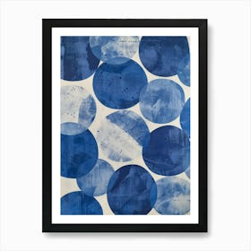 Blue Circles 4 Art Print