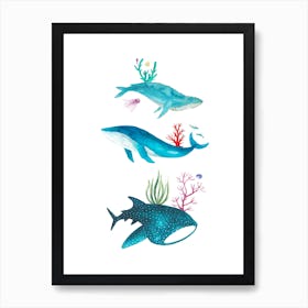 Ocean Creatures Art Print