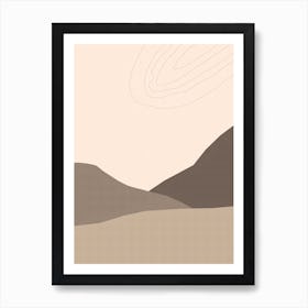 Dry Desert Lands 3 Art Print