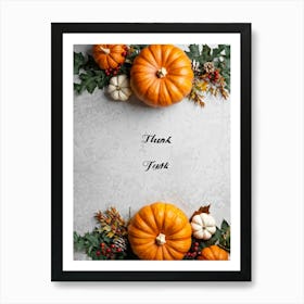 A Digital Render Of A Thanksgiving Themed Art Design Capturing An Overhead View Of A Large Round Pu (6) Art Print