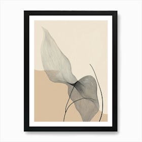 Abstract Leaf Art Print