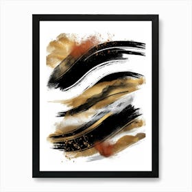 Abstract Brush Strokes 34 Art Print