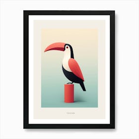 Minimalist Toucan 3 Bird Poster Art Print