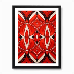 Geometric Pattern Illustration 4 Art Print