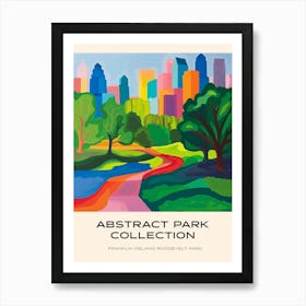 Abstract Park Collection Poster Franklin Delano Roosevelt Park Philadelphia Art Print