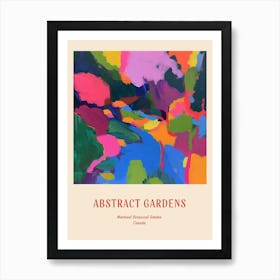 Colourful Gardens Montreal Botanical Garden Canada 2 Red Poster Art Print