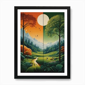 Landscape Painting 1 Art Print