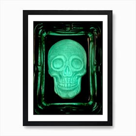 Glow In The Dark Skull Art Print